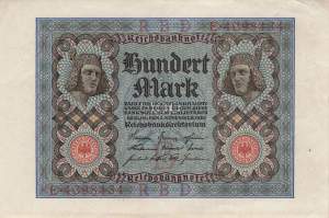 100 Mark 1920 ro.67a B/E